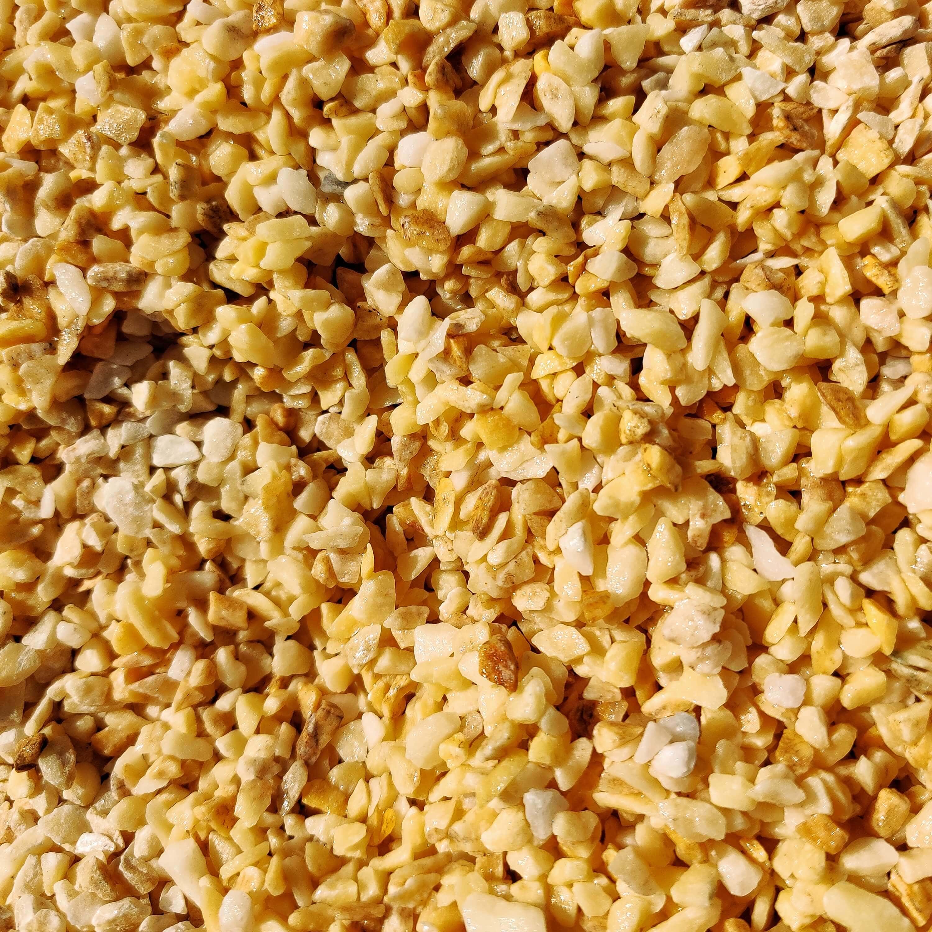 piedra triturada amarillo dorada