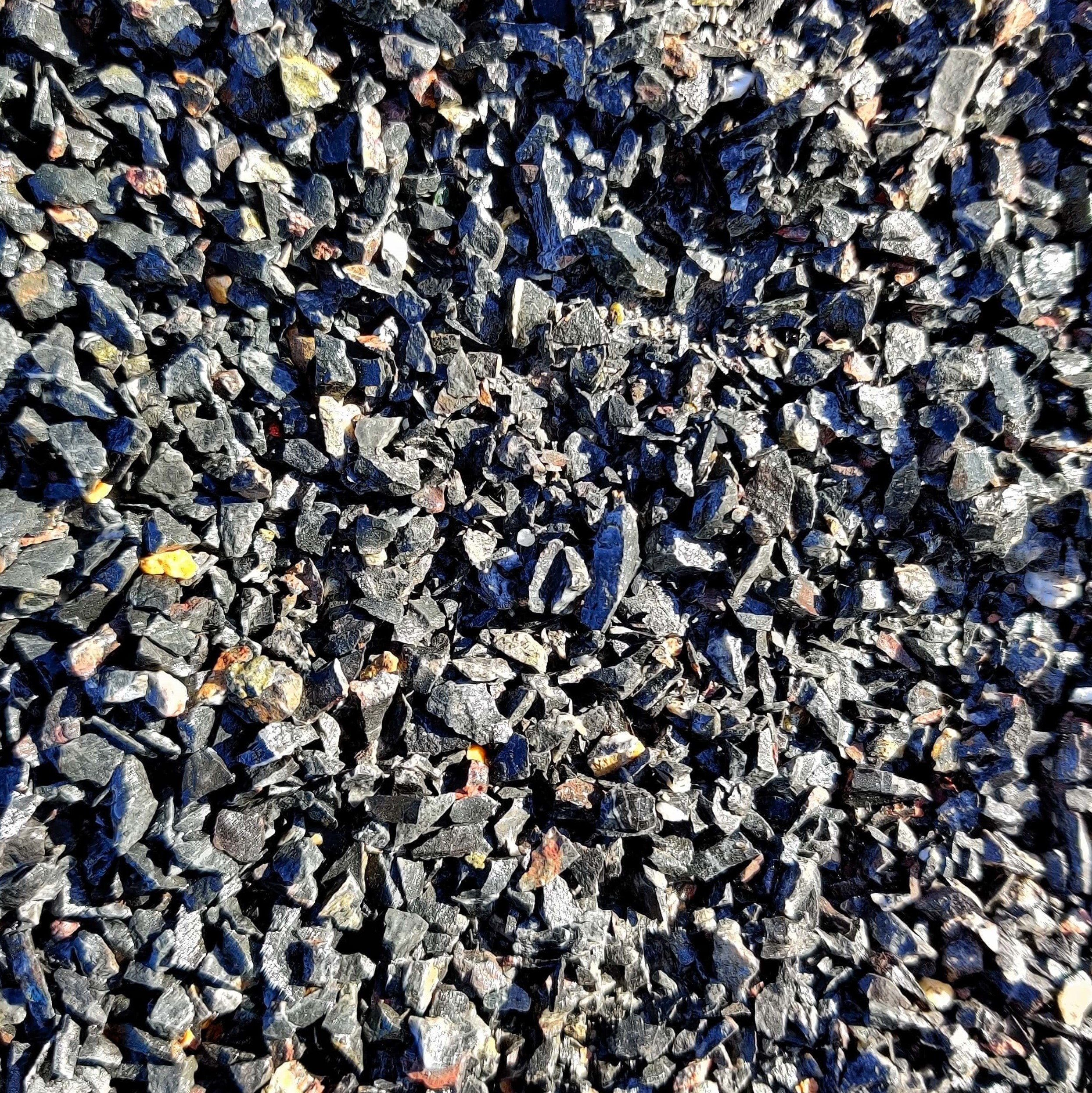 piedra triturada negro obsidiana